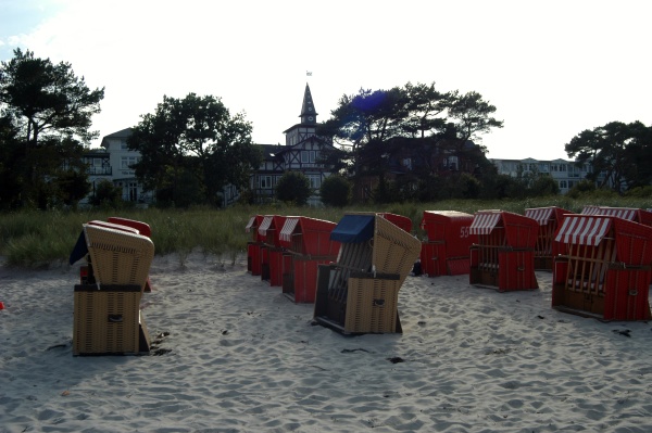 beach chair at the baltic sea
