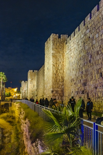 jerusalem city night scene