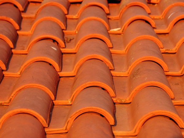 new tile brick roof in red