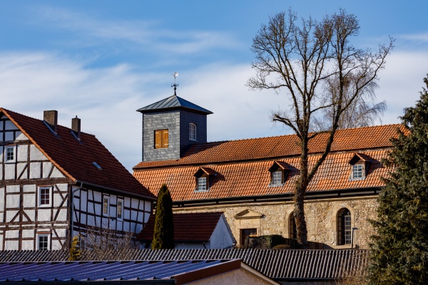 the historic church of luederbach in