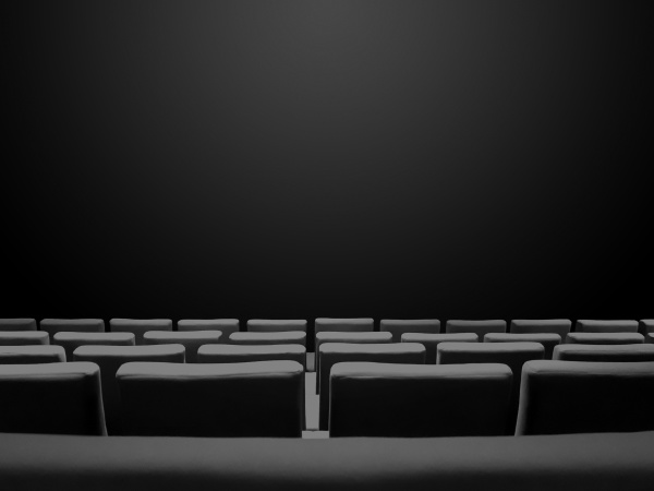 cinema movie theatre with seats rows