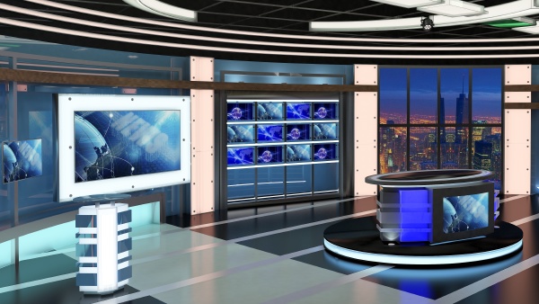 virtual tv studio news set 27