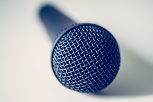 microphone with white background