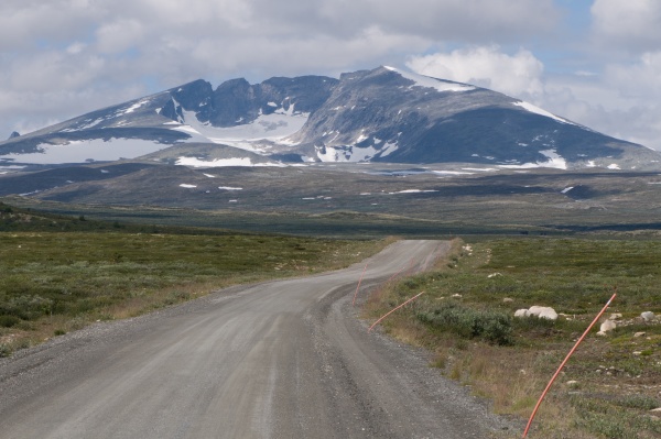 dovrefjell national park with mount snohetta