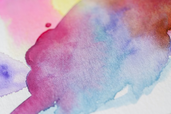 close up of watercolor colorful abstract
