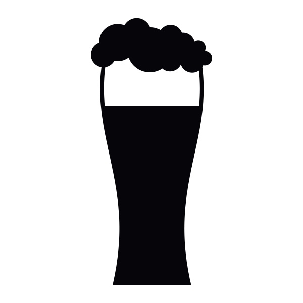 glass of beer icon simple