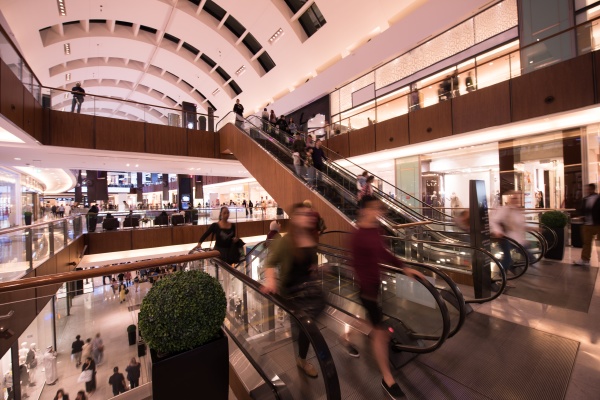modern shopping center