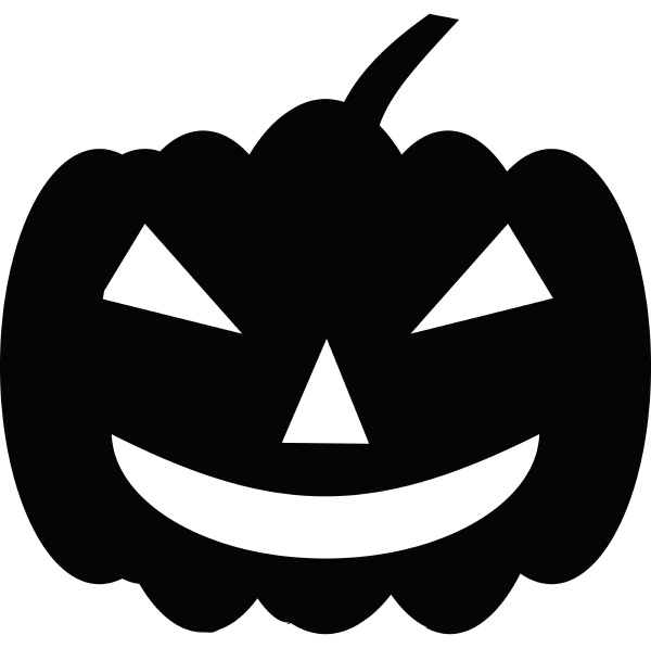 pumpkin on halloween icon simple