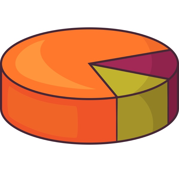 colorful pie graphic chart icon