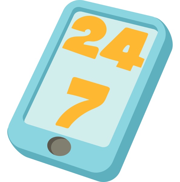 24 hours call center icon