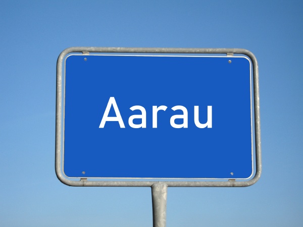 place name sign aarau