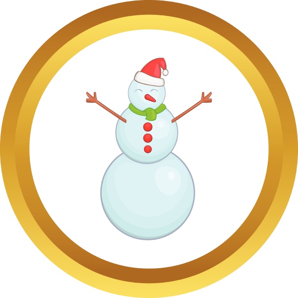 snowman vector icon