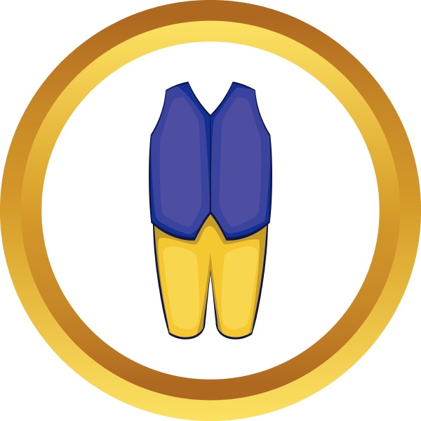 man traditional sweden costume vector icon