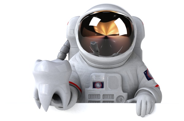 fun astronaut 3d illustration