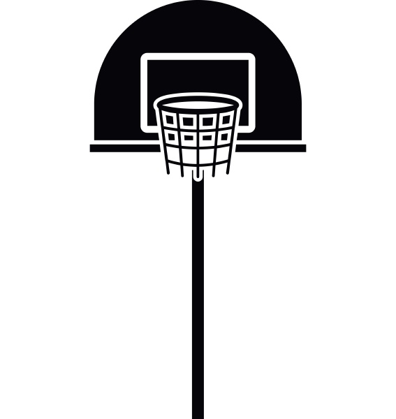 street basketball hoop icon simple