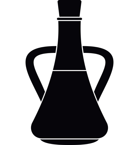 bottle with olive oil icon