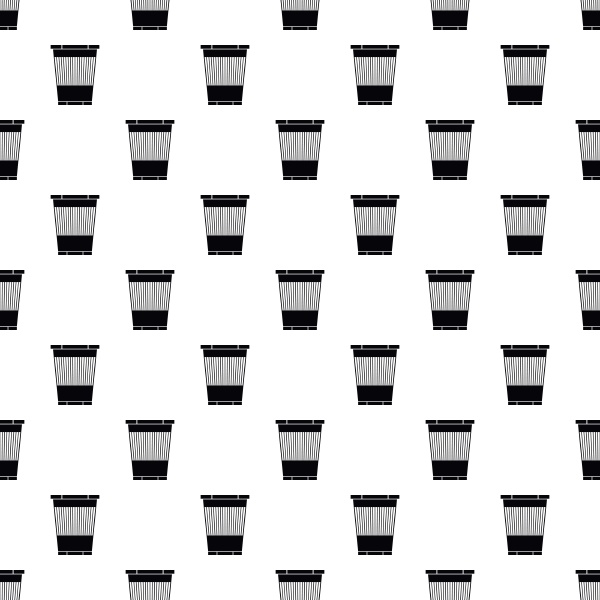 plastic waste bin pattern simple