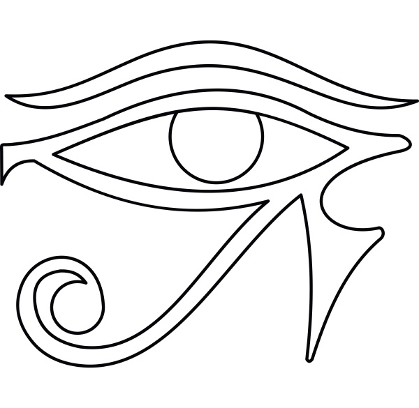 eye of horus icon outline