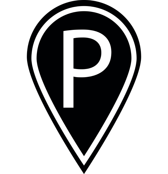 parking pointer icon simple style
