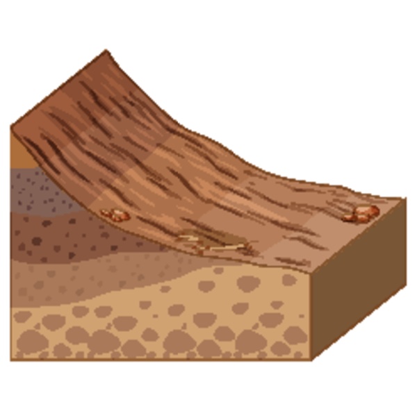 different layer of rock geology