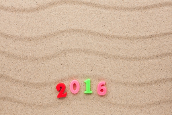 new year 2016 written in the