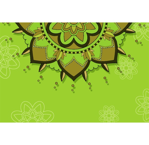background template with mandala designs