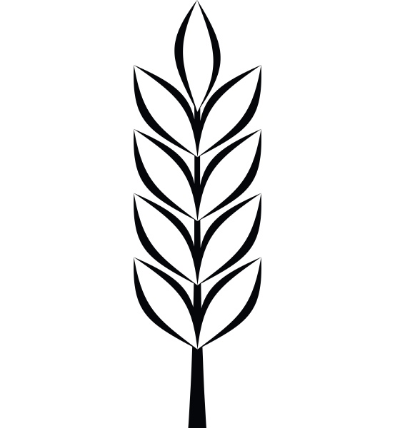 wheat spike icon simple style