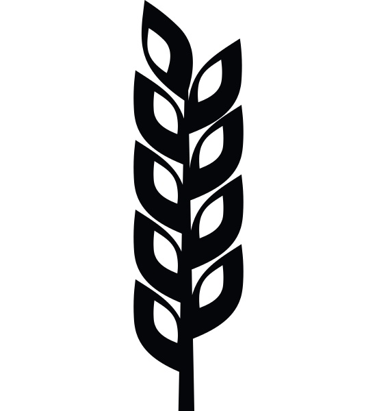 grain spike icon simple style