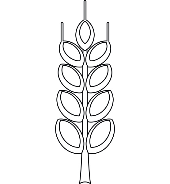 ripe spike icon outline style