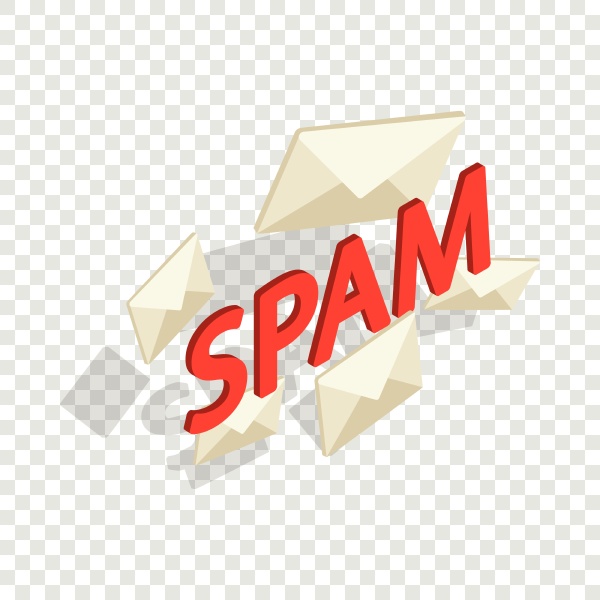 spam word isometric icon