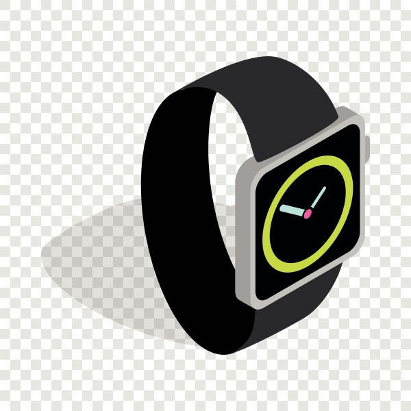 wristwatch isometric icon