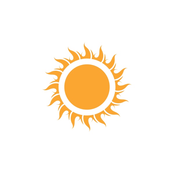 sun vector illustration icon