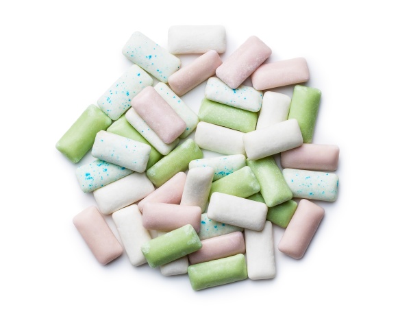 different mint chewing gum pads