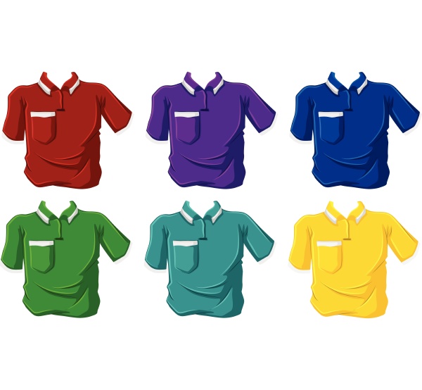 colorful polo shirts
