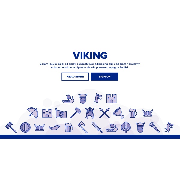 vikings life active rest vector thin