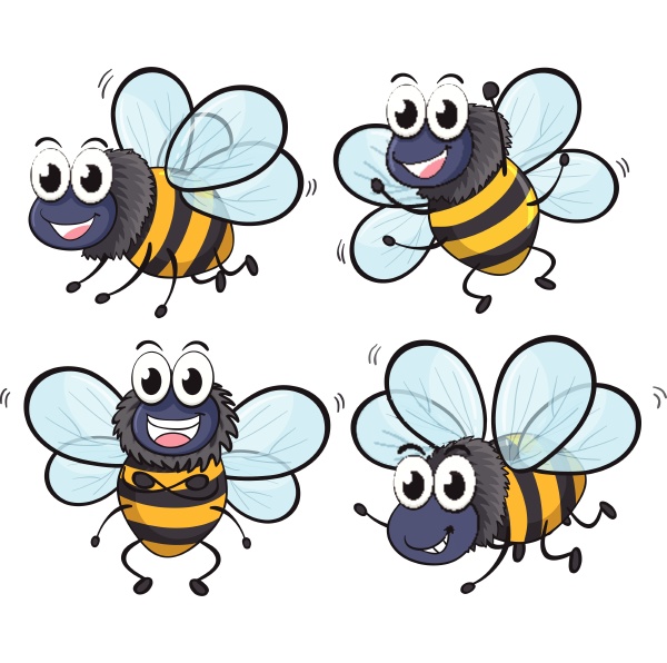 four bees