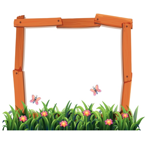 wood nature frame template