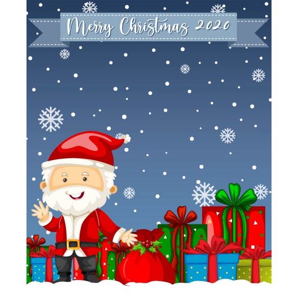 merry christmas 2020 font logo with