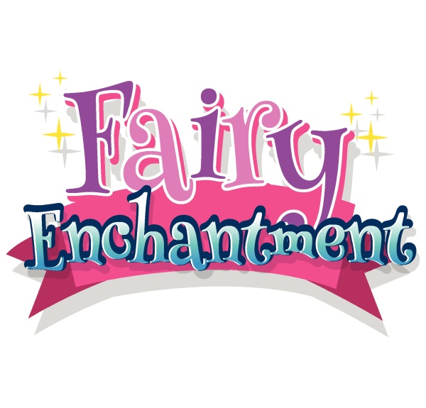font design for word fairy enchantment