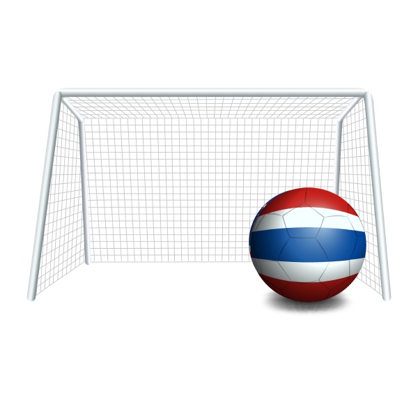a ball with the flag of