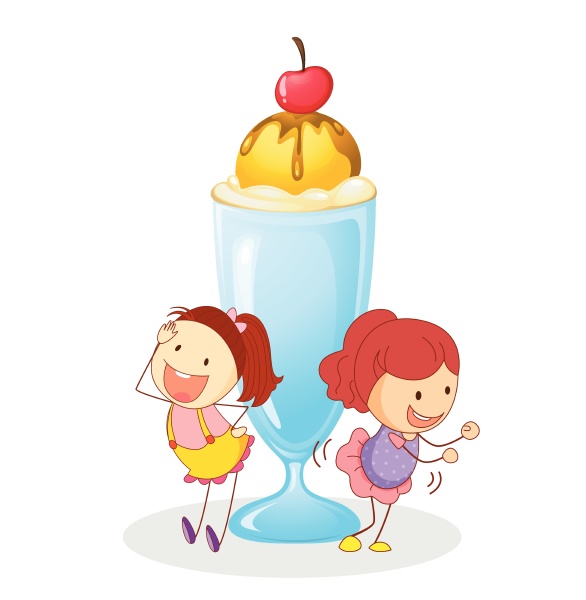 girls and ice cream