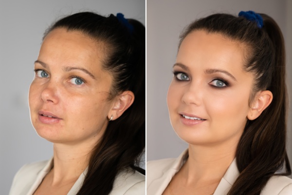 woman face skin make up