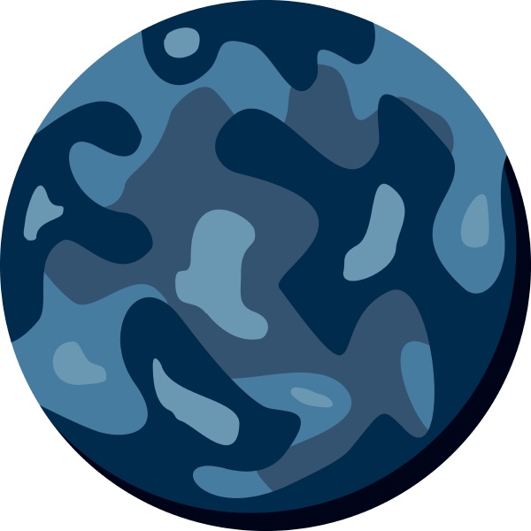 small planet icon isolated