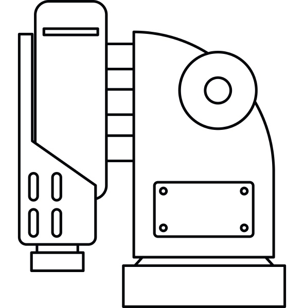 pneumatic hammer machine icon outline