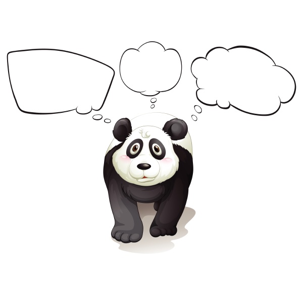 a thinking panda