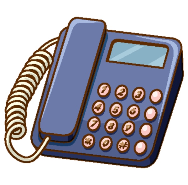 old fashioned telephone on white background
