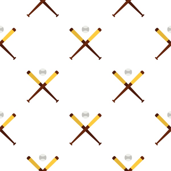 baseball bats and baseball pattern seamless