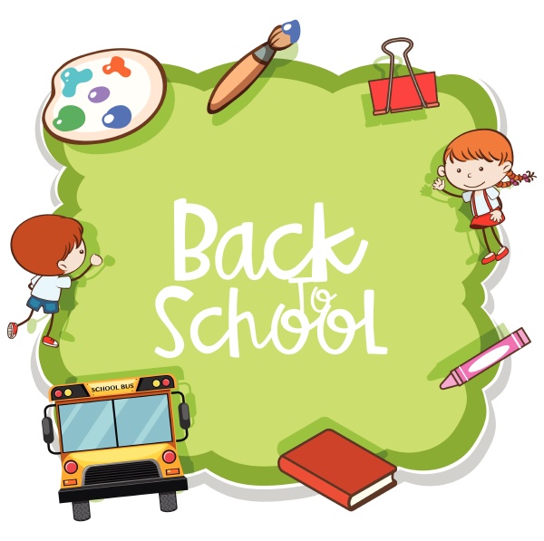 a green back to school template
