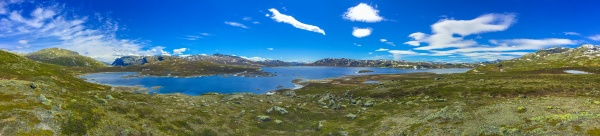 amazing vavatn lake panorama rough landscape