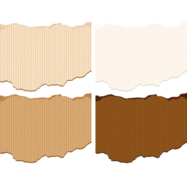 four shades of brown cardboard paper